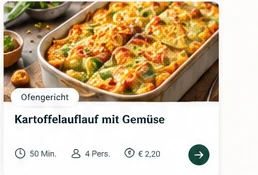 Kartoffelauflauf mit Gemüse